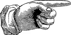 pointing hand